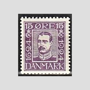 FRIM�RKER DANMARK | 1924 - AFA 139 - Postjubil�um 15 �re violet - Postfrisk