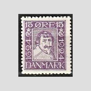 FRIM�RKER DANMARK | 1924 - AFA 138 - Postjubil�um 15 �re violet - Postfrisk