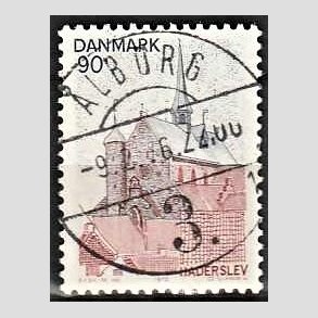 FRIM�RKER DANMARK | 1975 - AFA 598 - S�nderjylland - 90 �re r�d/brun/m�rkbl� - Pragt Stemplet �lborg