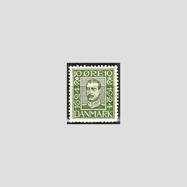 FRIMRKER DANMARK | 1924 - AFA 135 - Postjubilum 10 re grn - Postfrisk