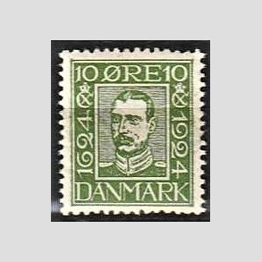FRIM�RKER DANMARK | 1924 - AFA 135 - Postjubil�um 10 �re gr�n - Postfrisk