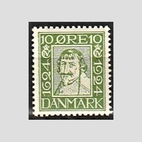 FRIM�RKER DANMARK | 1924 - AFA 133 - Postjubil�um 10 �re gr�n - Postfrisk