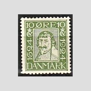 FRIM�RKER DANMARK | 1924 - AFA 133 - Postjubil�um 10 �re gr�n - Postfrisk