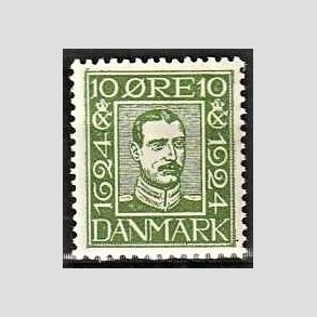 FRIM�RKER DANMARK | 1924 - AFA 132 - Postjubil�um 10 �re gr�n - Postfrisk