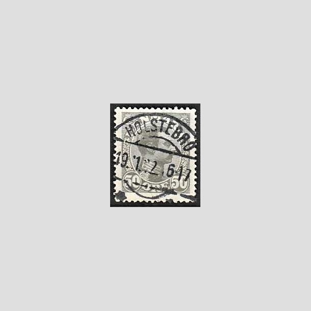 FRIMRKER DANMARK | 1921-22 - AFA 129a - Chr. X 50 re gr - Lux Stemplet Holstebro