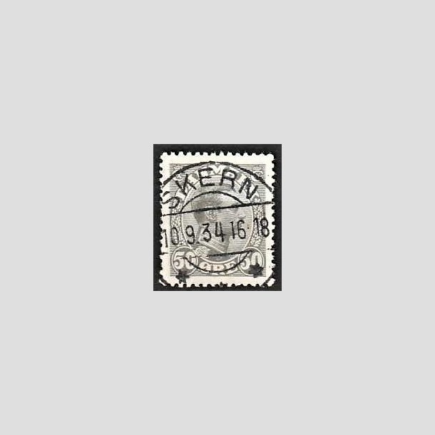 FRIMRKER DANMARK | 1921-22 - AFA 129a - Chr. X 50 re gr - Lux Stemplet