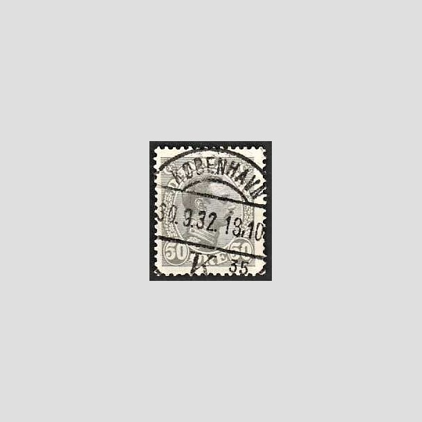 FRIMRKER DANMARK | 1921-22 - AFA 129a - Chr. X 50 re gr - Lux Stemplet Kbenhavn