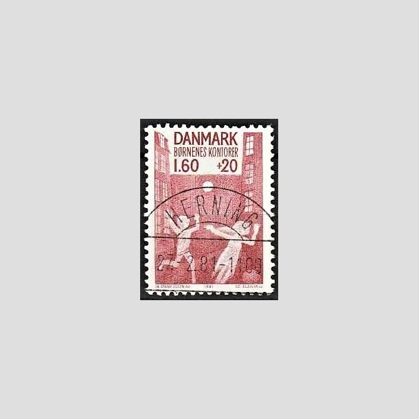 FRIMRKER DANMARK | 1981 - AFA 718 - Brnenes Kontor - 1,60 Kr. + 20 re rd - Pragt Stemplet Herning