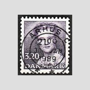 FRIMRKER DANMARK | 1988 - AFA 896 - Dronning Margrethe - 3,20 Kr. violet - Pragt Stemplet