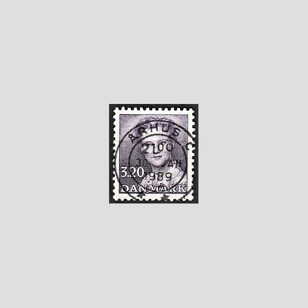 FRIMRKER DANMARK | 1988 - AFA 896 - Dronning Margrethe - 3,20 Kr. violet - Pragt Stemplet