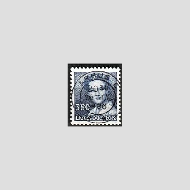 FRIMRKER DANMARK | 1985 - AFA 822 - Dronning Margrethe - 3,80 Kr. bl - Pragt Stemplet