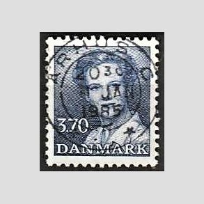 FRIMRKER DANMARK | 1984 - AFA 792 - Dronning Margrethe - 3,70 Kr. bl - Pragt Stemplet rhus C
