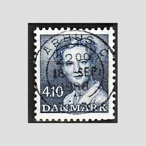 FRIMRKER DANMARK | 1988 - AFA 898 - Dronning Margrethe - 4,10 Kr. bl - Pragt Stemplet
