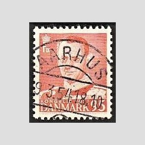 FRIMRKER DANMARK | 1952-53 - AFA 343 - Fr. IX 95 re orangerd - Lux Stemplet 