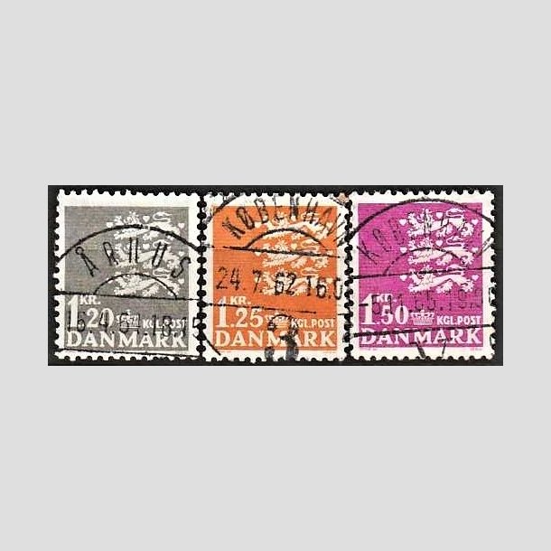 FRIMRKER DANMARK | 1962 - AFA 403,404,405 - Rigsvben 1,20,1,25 og 1,50 Kr. - Lux Stemplet