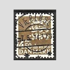 FRIMRKER DANMARK | 1972 - AFA 530 - Rigsvben 4,50 Kr. olivenbrun - Lux Stemplet