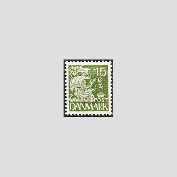 FRIMRKER DANMARK | 1940 - AFA 257 - Karavel 15 re grn Type II - Postfrisk