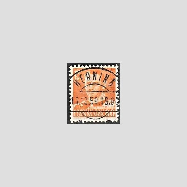 FRIMRKER DANMARK | 1952-53 - AFA 341 - Fr. IX 80 re orange - Lux Stemplet Herning