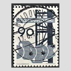 FRIM�RKER DANMARK | 1968 - AFA 476 - Danmarks industri - 90 �re bl� - Pragt Stemplet Hvidovre