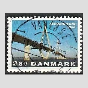 FRIM�RKER DANMARK | 1985 - AFA 833 - Far�broerne - 2,80 Kr. flerfarvet - Pragt Stemplet Vanl�se