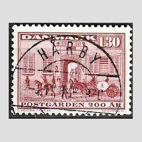 FRIMRKER DANMARK | 1980 - AFA 693 - Postgrden Kbenhavn - 1,30 Kr. rd - Pragt Stemplet Hrby