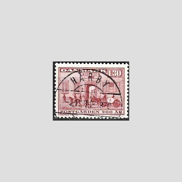 FRIMRKER DANMARK | 1980 - AFA 693 - Postgrden Kbenhavn - 1,30 Kr. rd - Pragt Stemplet Hrby