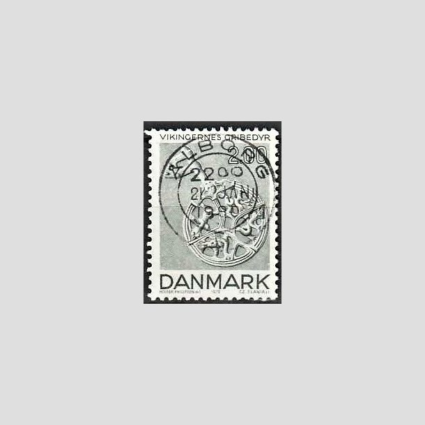 FRIMRKER DANMARK | 1979 - AFA 685 - Vikingetiden - 2 Kr. grnbl - Pragt Stemplet