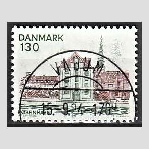 FRIMRKER DANMARK | 1976 - AFA 616 - Kbenhavn - 130 re grn/brun - Pragt Stemplet Vadum