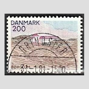 FRIM�RKER DANMARK | 1980 - AFA 702 - Nord for Limfjorden - 200 �re flerfarvet - Pragt Stemplet