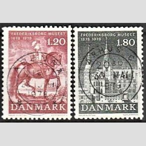 FRIM�RKER DANMARK | 1978 - AFA 656,657 - Frederiksborgmuseet 100 �r - 1,20 + 1,80 Kr. - Lux Stemplet
