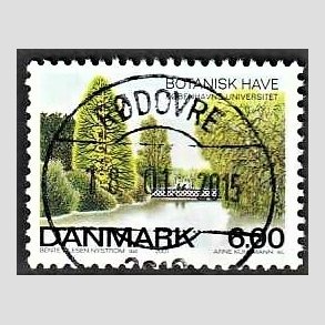 FRIMRKER DANMARK | 2001 - AFA 1273 - Botanisk Have - 6,00 Kr. flerfarvet - Lux Stemplet