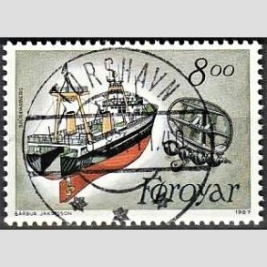 FRIM�RKER F�R�ERNE | 1987 - AFA 147 - Trawlere - 800 �re flerfarvet - Lux Stemplet