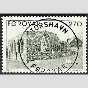 FRIM�RKER F�R�ERNE | 1988 - AFA 169 - Magnuskatedralen i Kirkeb� - 270 �re gr�n - Lux Stemplet