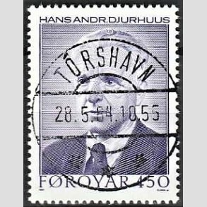 FRIM�RKER F�R�ERNE | 1984 - AFA 96 - Forfattere - 450 �re bl�violet - Lux Stemplet