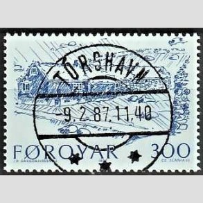 FRIM�RKER F�R�ERNE | 1987 - AFA 139 - Gamle bondeg�rde - 300 �re bl� - Lux Stemplet