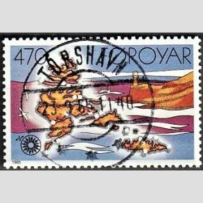 FRIM�RKER F�R�ERNE | 1985 - AFA 118 - Fyrt�rne - 470 �re flerfarvet - Lux Stemplet