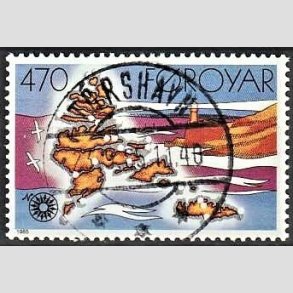 FRIM�RKER F�R�ERNE | 1985 - AFA 118 - Fyrt�rne - 470 �re flerfarvet - Lux Stemplet