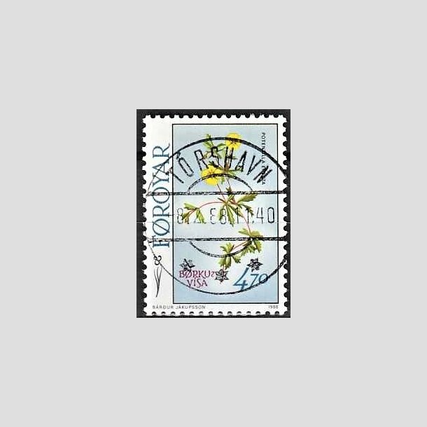 FRIMRKER FRERNE | 1988 - AFA 158 - Frske blomster - 4,70 kr. flerfarvet - Lux Stemplet