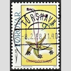 FRIM�RKER F�R�ERNE | 1988 - AFA 159 - F�r�ske blomster - 9,00 kr. flerfarvet - Lux Stemplet