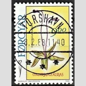 FRIM�RKER F�R�ERNE | 1988 - AFA 159 - F�r�ske blomster - 9,00 kr. flerfarvet - Lux Stemplet