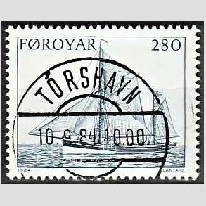 FRIM�RKER F�R�ERNE | 1984 - AFA 97 - Slupper - 280 �re m�rkbl� - Lux Stemplet