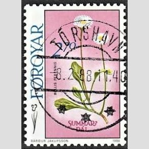 FRIM�RKER F�R�ERNE | 1988 - AFA 156 - F�r�ske blomster - 2,70 kr. flerfarvet - Lux Stemplet
