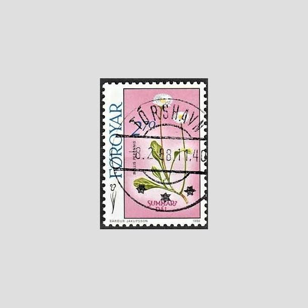 FRIMRKER FRERNE | 1988 - AFA 156 - Frske blomster - 2,70 kr. flerfarvet - Lux Stemplet