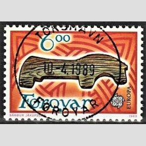 FRIM�RKER F�R�ERNE | 1989 - AFA 179 - Europam�rker. Leget�j - 6,00 kr. flerfarvet - Lux Stemplet