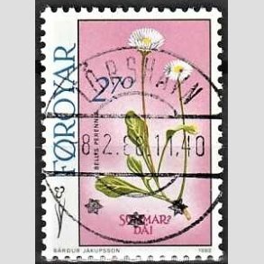 FRIM�RKER F�R�ERNE | 1988 - AFA 156 - F�r�ske blomster - 2,70 kr. flerfarvet - Lux Stemplet