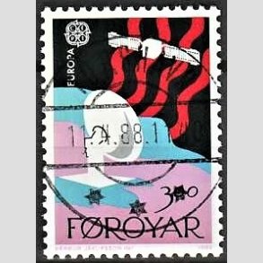 FRIM�RKER F�R�ERNE | 1988 - AFA 160 - Europam�rker - 3,00 kr. flerfarvet - Lux Stemplet