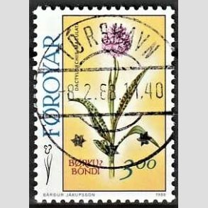 FRIM�RKER F�R�ERNE | 1988 - AFA 157 - F�r�ske blomster - 3,00 kr. flerfarvet - Lux Stemplet