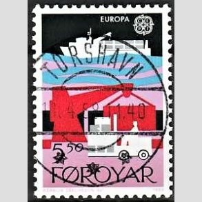 FRIM�RKER F�R�ERNE | 1988 - AFA 161 - Europam�rker - 5,50 kr. flerfarvet - Lux Stemplet