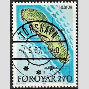 FRIM�RKER F�R�ERNE | 1987 - AFA 148 - �en Hestur - 270 �re flerfarvet - Lux Stemplet