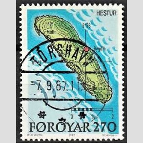 FRIM�RKER F�R�ERNE | 1987 - AFA 148 - �en Hestur - 270 �re flerfarvet - Lux Stemplet